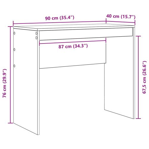 Бюро Бяло 90 x 40 x 76 см