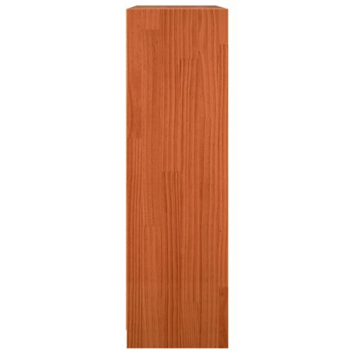 Шкаф за книги Кафяво с восъчно покритие 104 x 33 x 110 см