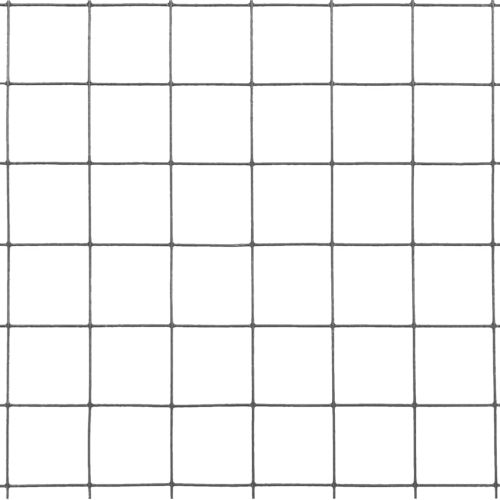 Кокошкарска мрежа, стомана с PVC покритие, 10x0,5 м, сива