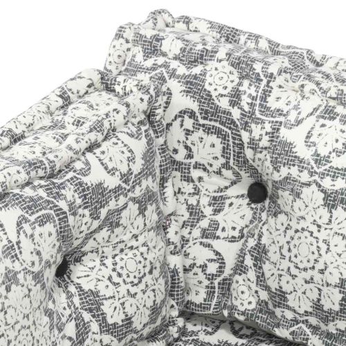 Палетна възглавница за диван, светлосива, текстил, пачуърк