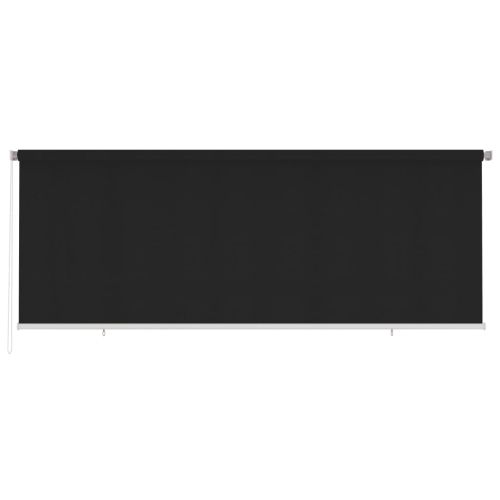 Външна роло щора, 400x140 см, черна, HDPE