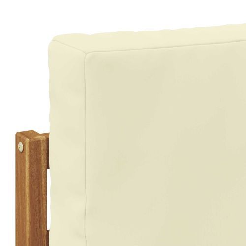 Комплект секционен диван 7 pcs Натурален и Крема Полиестер