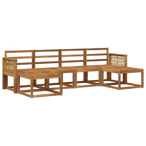 Комплект дивани за открито 6 pcs Натурално