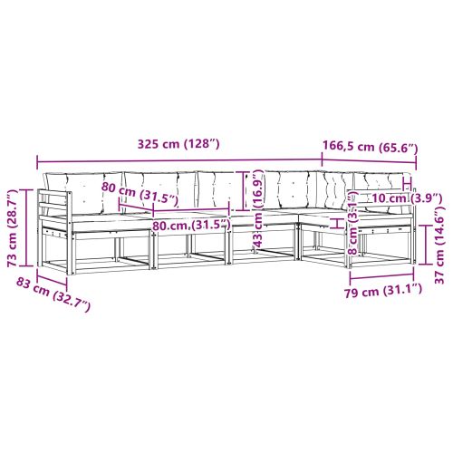 Комплект дивани за открито 4 pcs Бяло и антрацит Полиестер