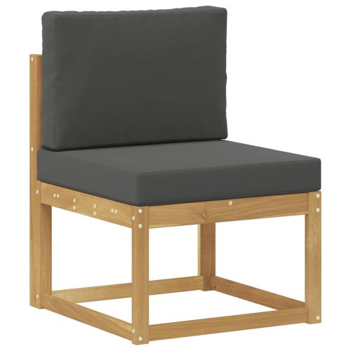 Комплект дивани за открито 7 pcs Бяло и антрацит Полиестер