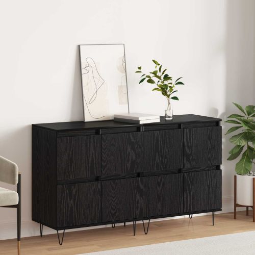 Скейдбордове 2 pcs Черен дъб