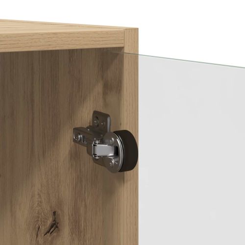 Висок шкаф 2 pcs Дъб 68 x 37 x 142 см Инженерно дърво