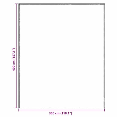 Килим за палатка Светлосиво 400 × 300 cm Полиетилен