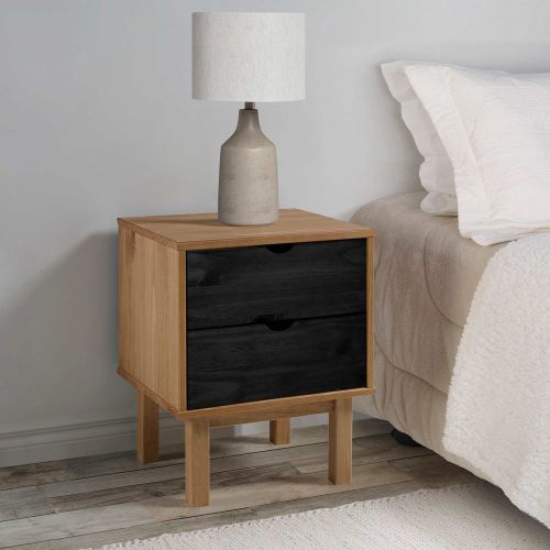 Нощно шкафче OTTA Черно 45 x 39 x 57 см