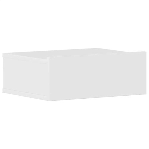 Нощни шкафчета за стена 2 бр силен бял гланц 40x30x15 см