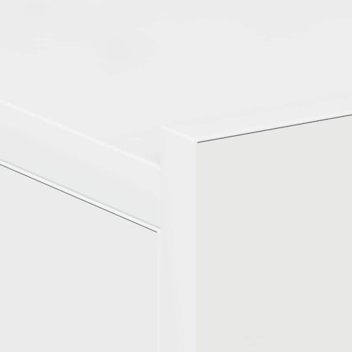 Нощни шкафчета за стена 2 бр силен бял гланц 40x30x15 см