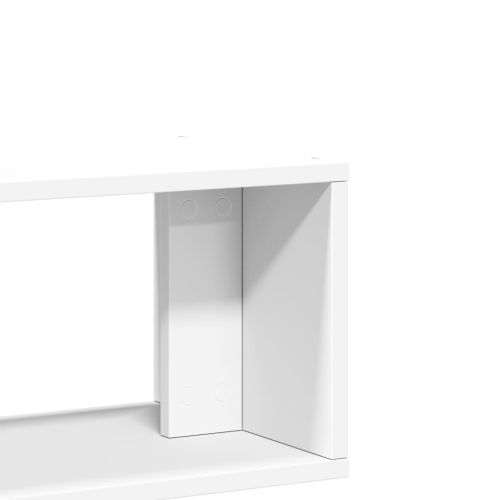 ТВ шкафове, 2 бр, бели, 75x30x50 см, инженерно дърво