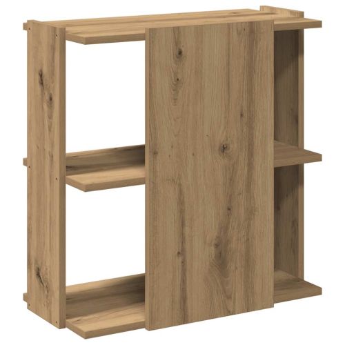 Библиотека 3 рафта дъб артизан 60x30x60 см инженерно дърво