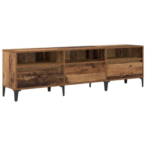 ТВ шкаф с чекмедже Старо дърво 150 x 30 x 45 см