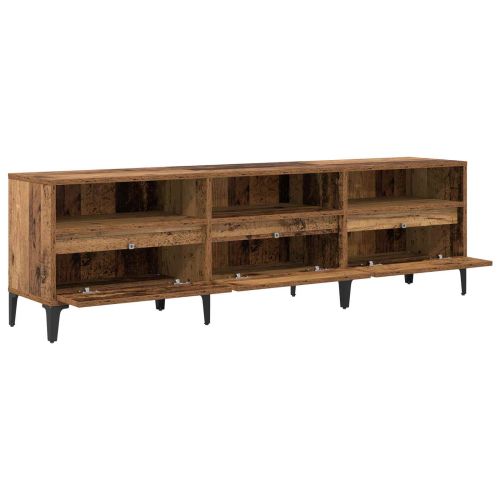 ТВ шкаф с чекмедже Старо дърво 150 x 30 x 45 см