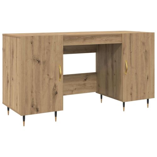 Бюро с рафт дъб артизан 140 x 50 x 75 см Инженерно дърво