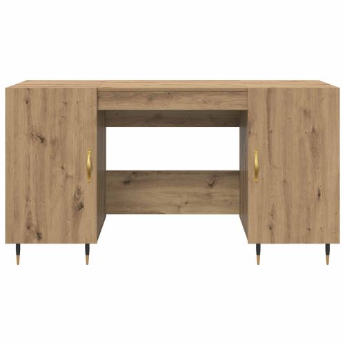 Бюро с рафт дъб артизан 140 x 50 x 75 см Инженерно дърво
