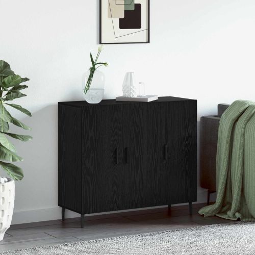 Служебен шкаф Черния дъб 90 x 34 x 80 см Инженерно дърво