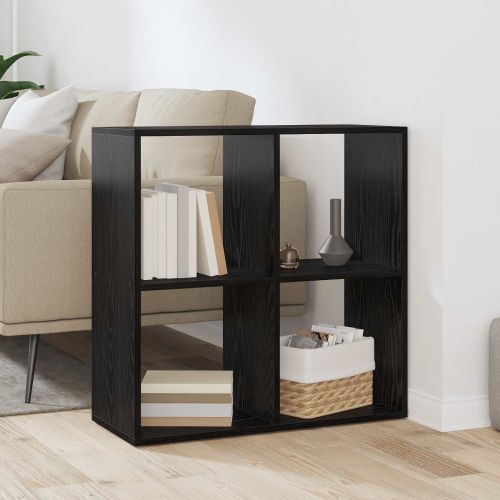 Шкаф за книги Черния дъб 69,5 x 29 x 69,5 см Инженерно дърво