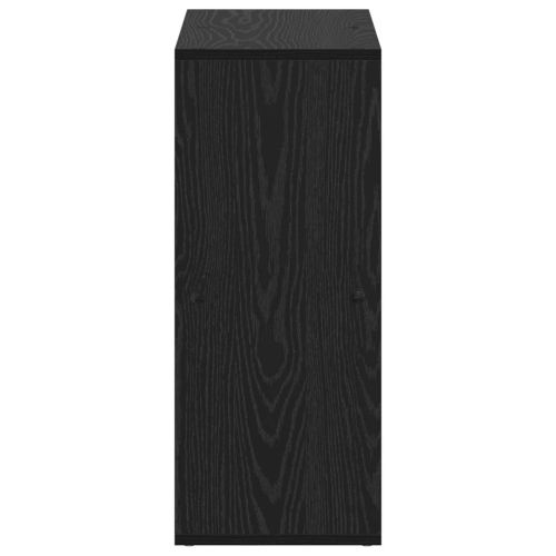 Шкаф за книги Черния дъб 69,5 x 29 x 69,5 см Инженерно дърво