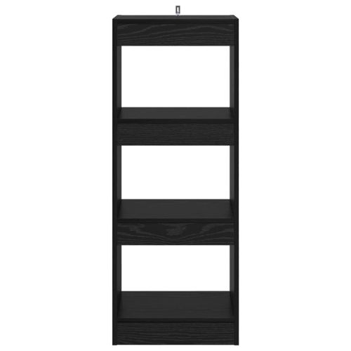 Шкаф за книги Черен дъб 37 x 30 x 103 см Инженерно дърво