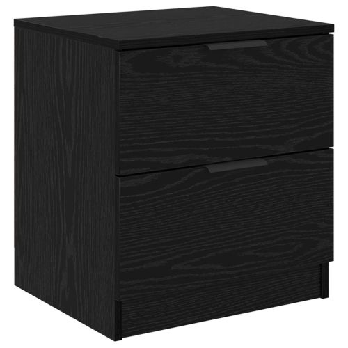 Нощен шкаф 2 pcs Черния дъб 45 x 39 x 50 см Инженерно дърво