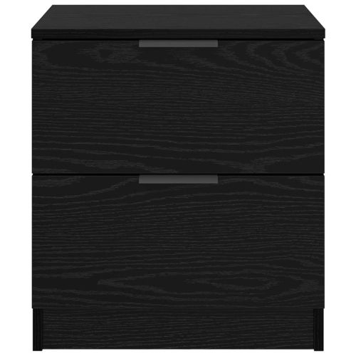Нощен шкаф 2 pcs Черния дъб 45 x 39 x 50 см Инженерно дърво