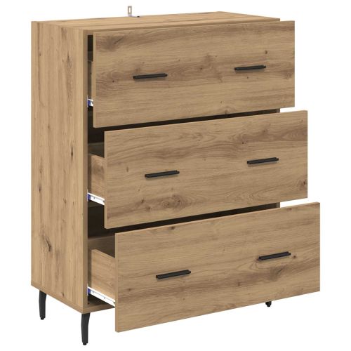 Служебен шкаф с чекмедже Дъб 69,5 x 34 x 90 см