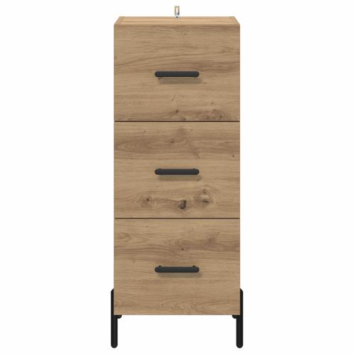 Служебен шкаф дъб артизан 34 x 34.5 x 90 см Инженерно дърво
