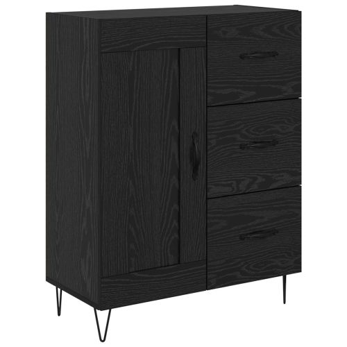 Служебен шкаф с чекмедже Черен Дъб 69,5 x 34 x 90 см
