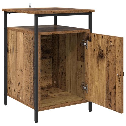 Нощен шкаф 2 pcs Старо дърво 40 x 42 x 60 см Инженерно дърво