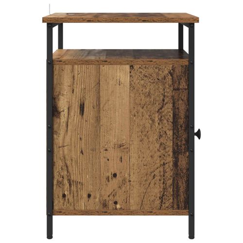 Нощен шкаф 2 pcs Старо дърво 40 x 42 x 60 см Инженерно дърво