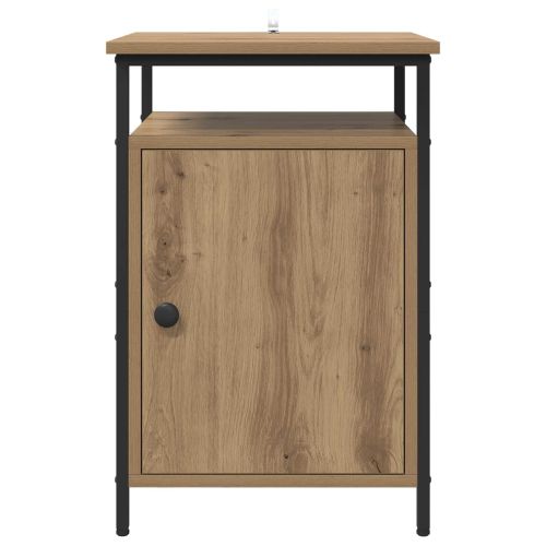 Нощен шкаф 2 pcs Дъб 40 x 42 x 60 см Инженерно дърво