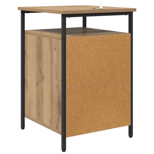 Нощен шкаф 2 pcs Дъб 40 x 42 x 60 см Инженерно дърво