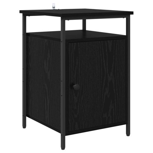 Нощен шкаф 2 pcs Черния дъб 40 x 42 x 60 см Инженерно дърво