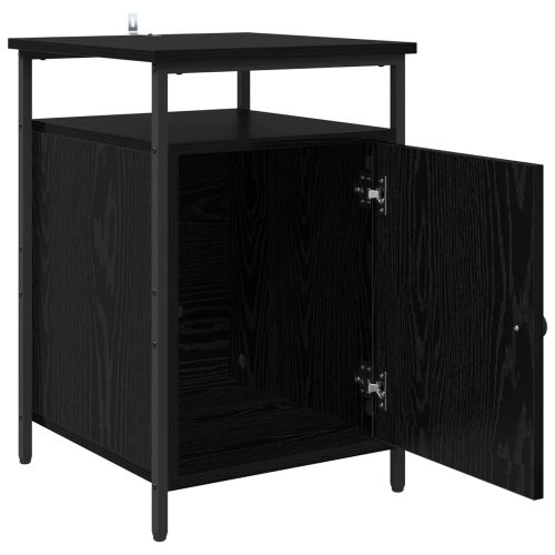 Нощен шкаф 2 pcs Черния дъб 40 x 42 x 60 см Инженерно дърво