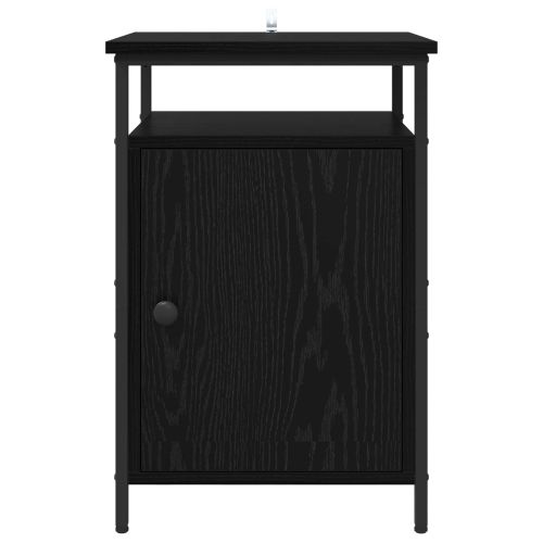 Нощен шкаф 2 pcs Черния дъб 40 x 42 x 60 см Инженерно дърво