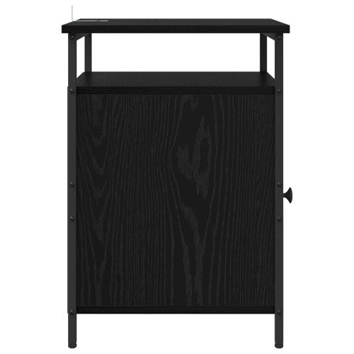Нощен шкаф 2 pcs Черния дъб 40 x 42 x 60 см Инженерно дърво