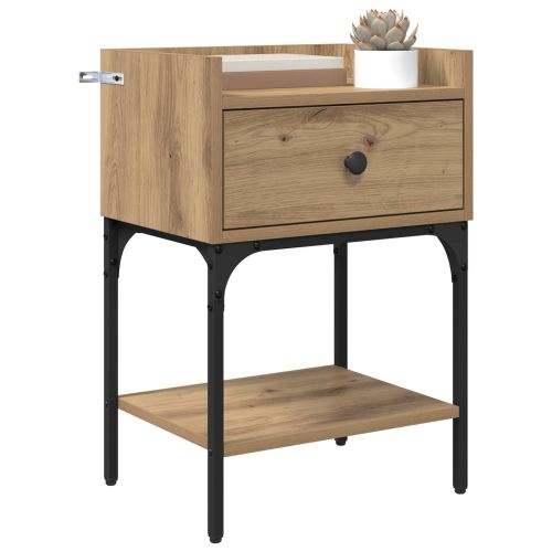 Нощно шкафче с чекмедже Дъб 40 x 29 x 60 см Инженерно дърво