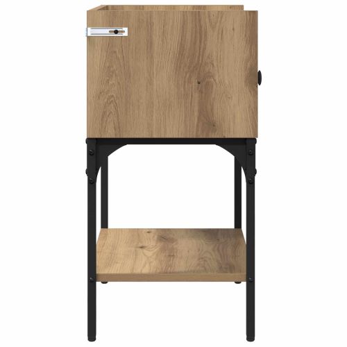 Нощно шкафче 2 pcs Дъб 40 x 29 x 60 см Инженерно дърво