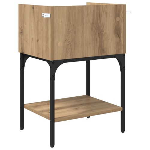 Нощно шкафче 2 pcs Дъб 40 x 29 x 60 см Инженерно дърво