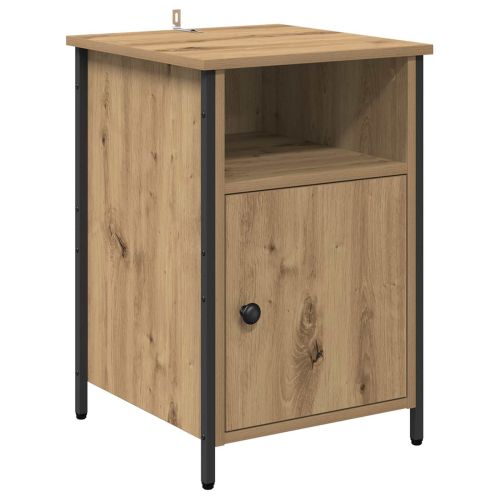 Нощен шкаф 2 pcs Дъб 40 x 42 x 60 см Инженерно дърво