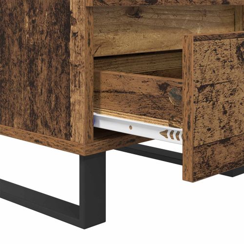 Нощен шкаф 2 pcs Старо дърво 40 x 35 x 50 см Инженерно дърво