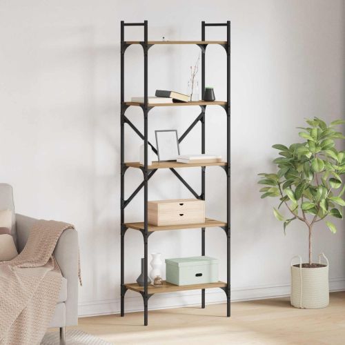 Библиотека Дъб 56 x 32 x 174 см Инженерно дърво