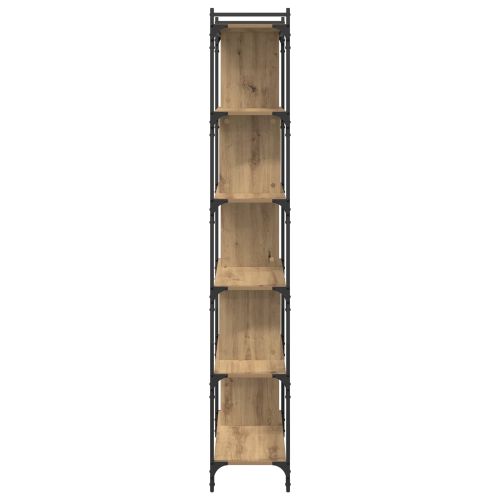 Библиотека дъб артизан 76 x 32 x 192 см Инженерно дърво