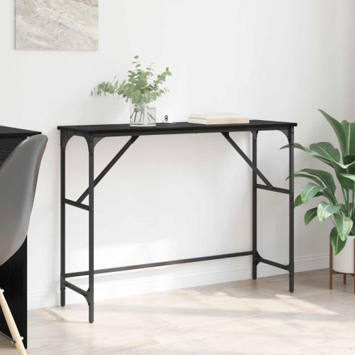 Конзолна маса Черния дъб 100 x 32 x 75 см Инженерно дърво