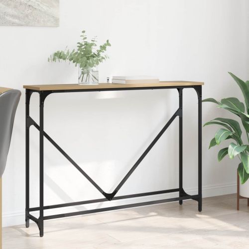 Конзолна маса Дъб 102 x 23 x 75 см Инженерно дърво
