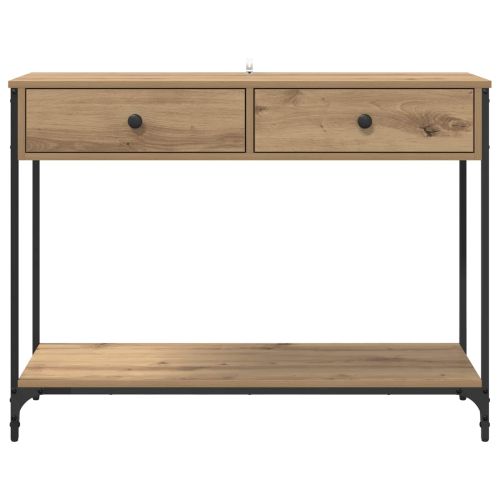 Конзолна маса с чекмедже Дъб 100 x 34,5 x 75 см Инженерно дърво