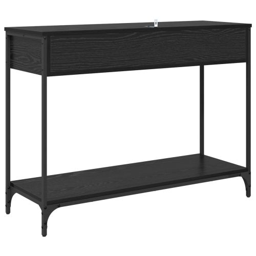 Конзолна маса Черния дъб 100 x 34,5 x 75 см Инженерно дърво