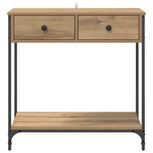 Конзолна маса с чекмедже Дъб 75 x 34,5 x 75 см Инженерно дърво